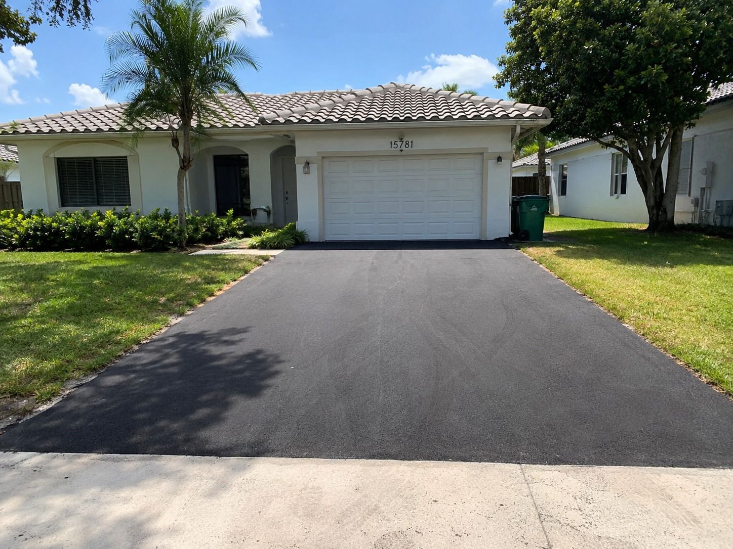 asphalting work in progress in Miami
