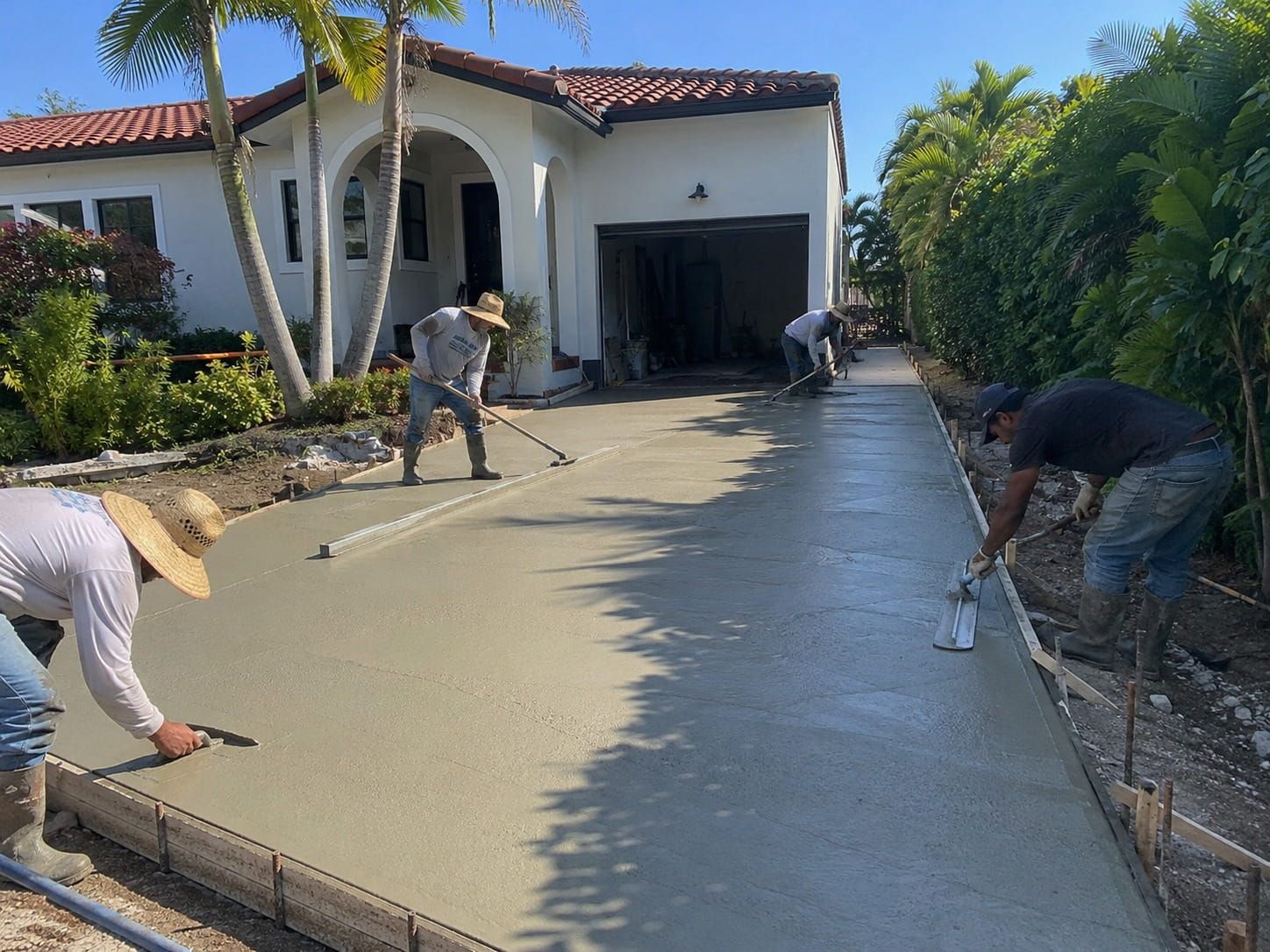 Miami concrete driveway repair and installation