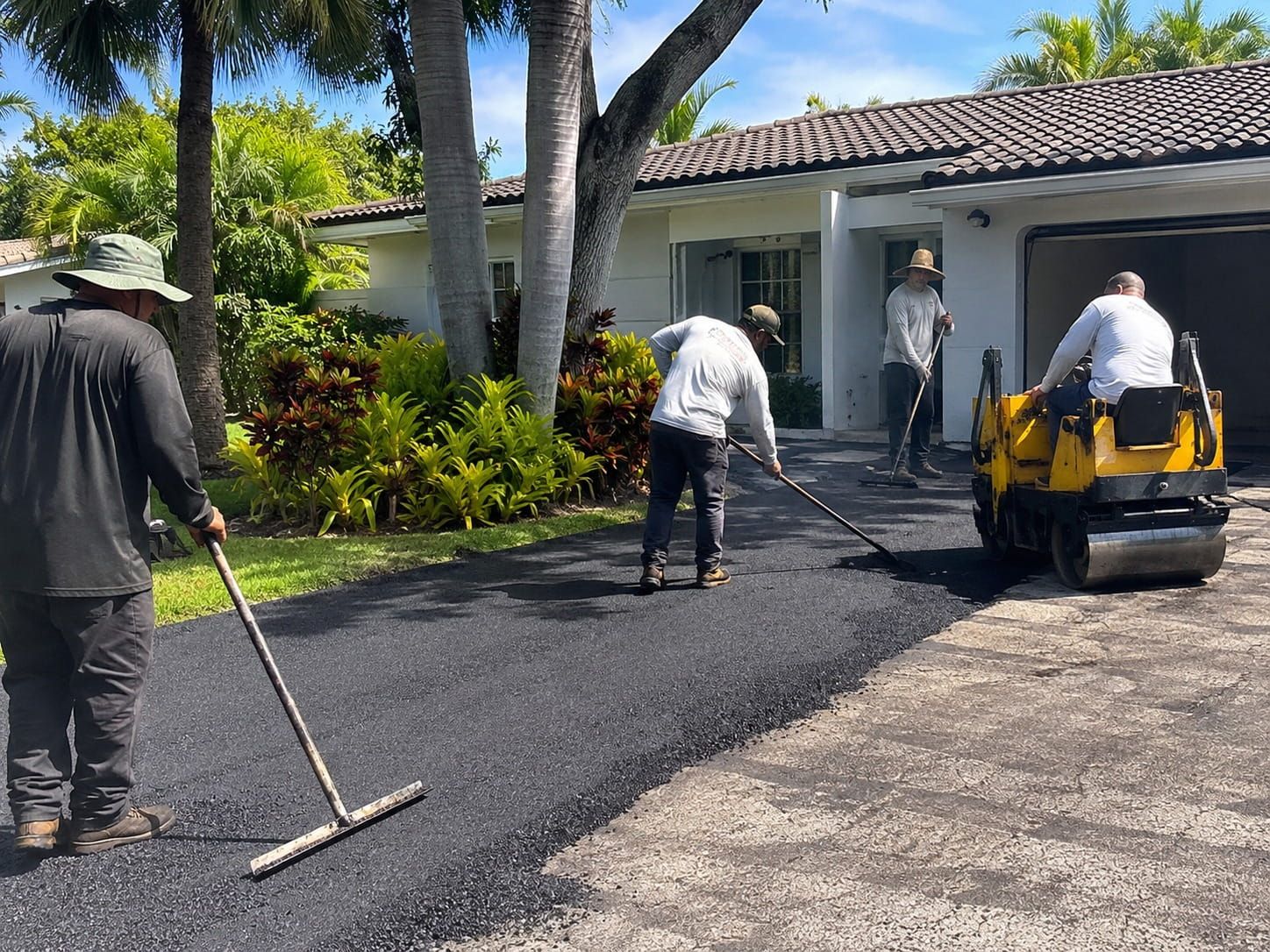 Miami paver driveway installation