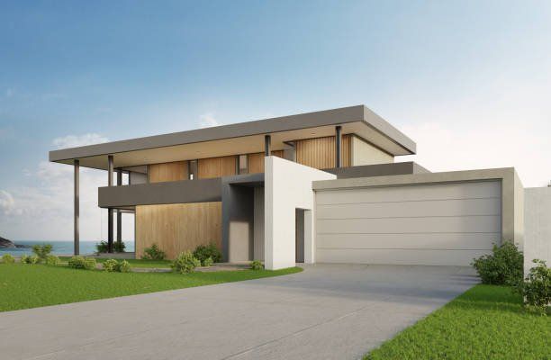 Miami home exterior with clean driveway and paver finish