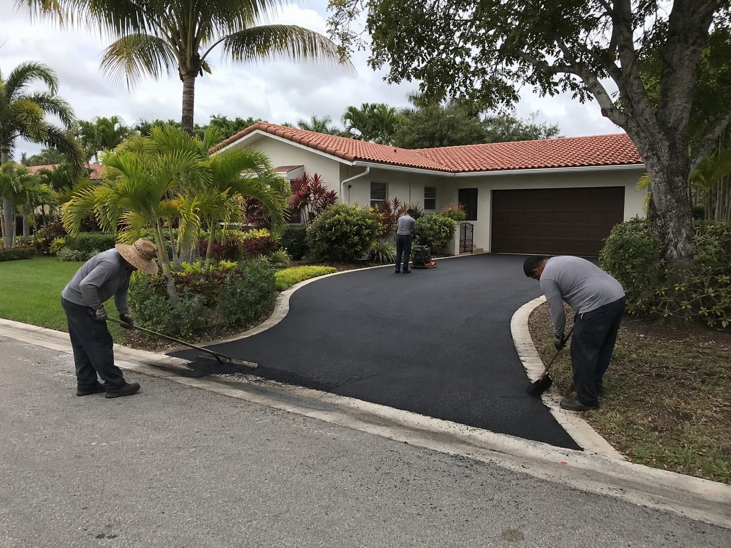 paver driveway and patio project in Miami