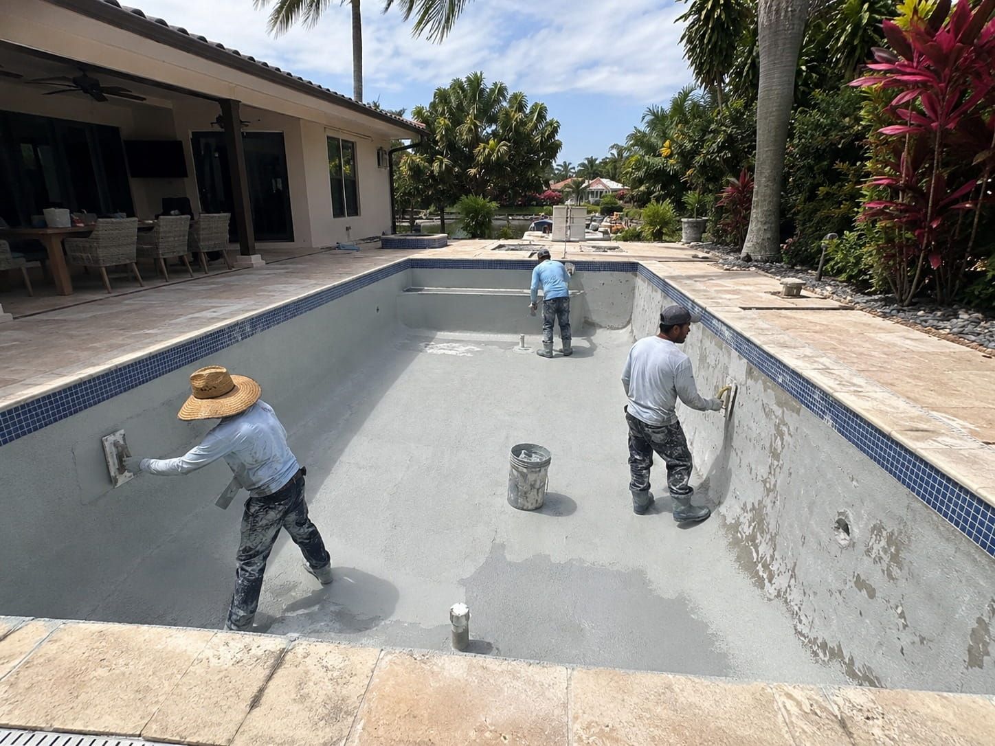 Miami pool resurfacing project