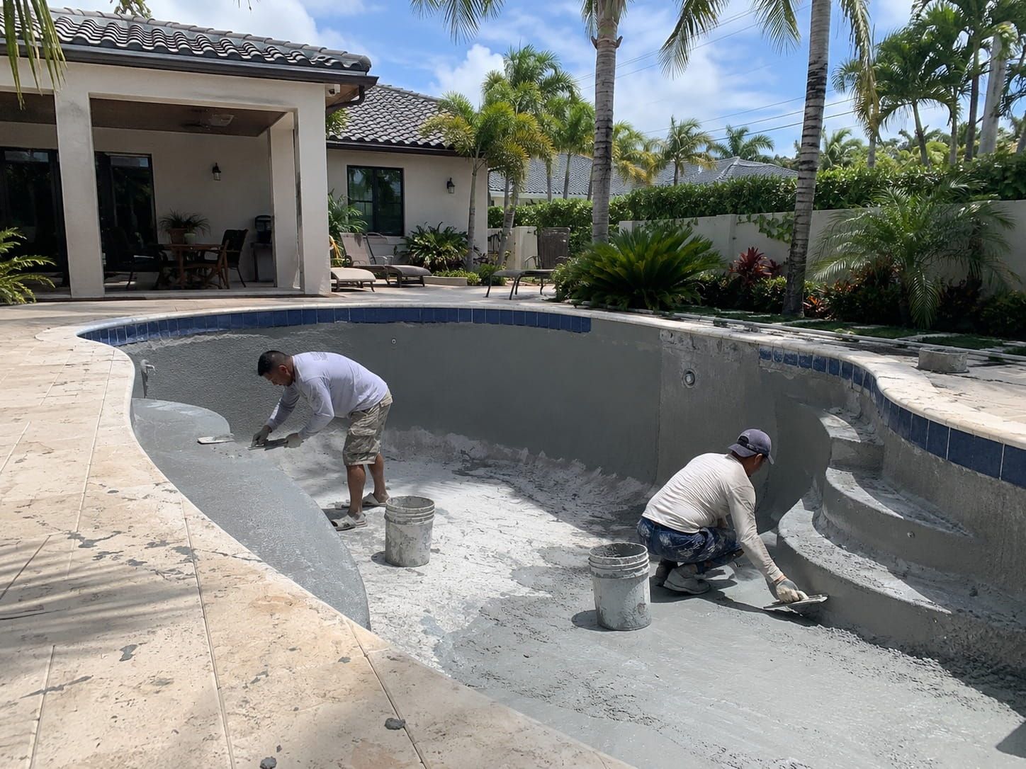 Miami pool deck repair project